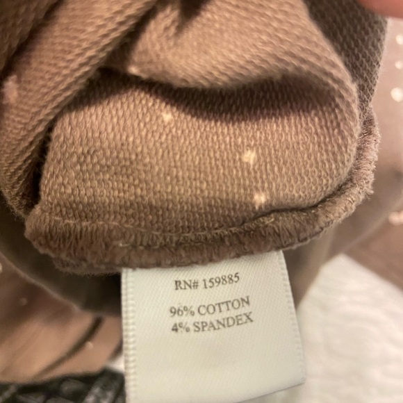 Revolve Bobi Los Angeles Bleach Splatter Terry Cropped Sweatshirt - Picture 7 of 7